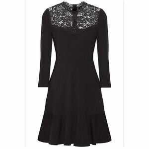 Erdem Reiko Ponte Jersey Black Dress Size US 10